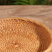 Тарелка плетёная 19х19х3 см, ротанг