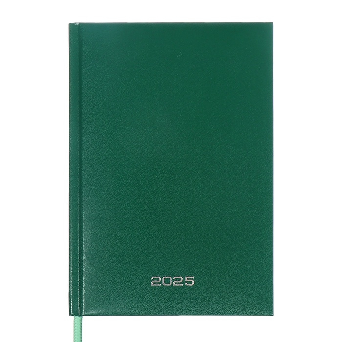 Ежедневник датированный 2024 года, А5, 176 листов, Attomex.Orion, обложка бумвинил, ляссе, блок 70 г/м2, зелёный