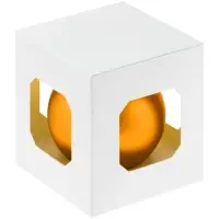 Елочный шар Finery Matt, 8 см, матовый оранжевый