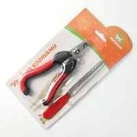 Набор по уходу за когтями: когтерез боковой (отверстие 11мм) и пилка, микс цветов