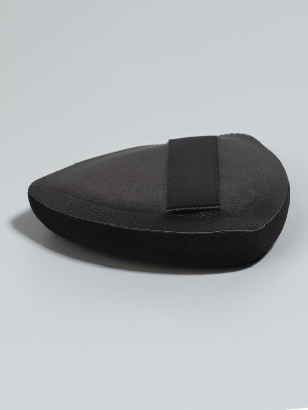 Набор спонжей д/макияжа 3шт: сердце, овал, треуг б/увел в пласт футл латекс черн пакет QF