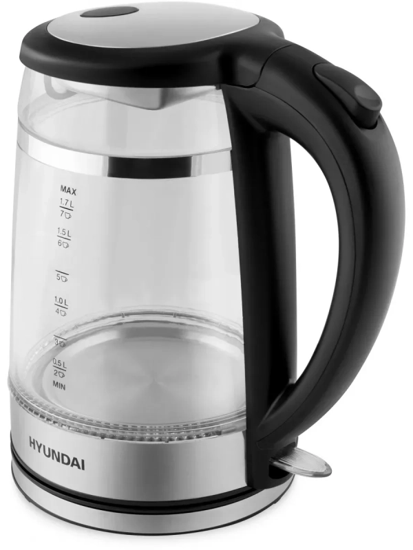 Чайник HYK-G3036 1,7л 2200Вт черный (стекло)