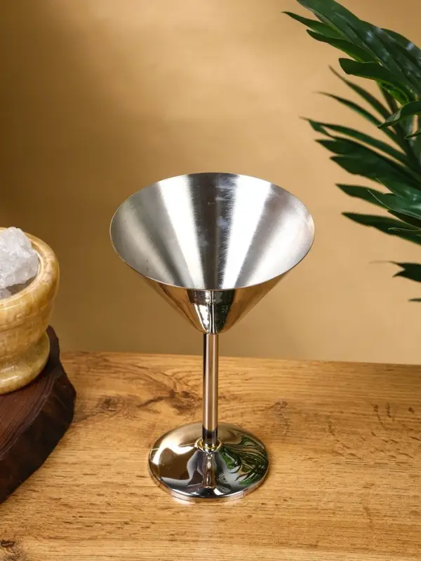 Бокал для мартини "Серебро" нержавеющая сталь 11х11х17,5 см