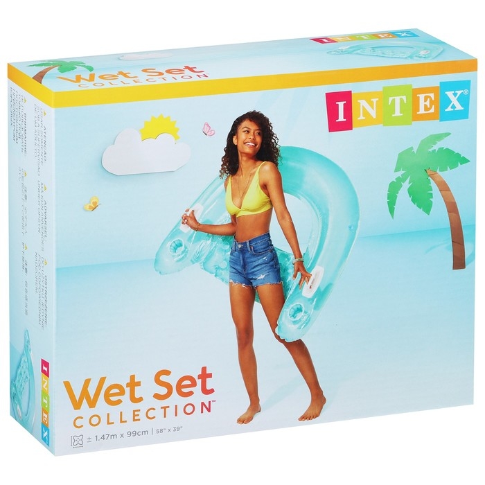 Кресло для плавания &laquo;Бумеранг&raquo;, 152 х 99 см, цвета МИКС, 58859NP INTEX