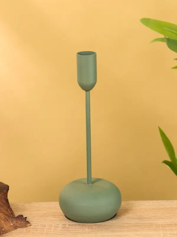 Подсвечник на 1 свечу текстурный "Болотный" 8х8х20 см