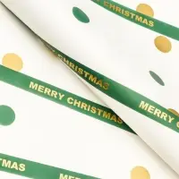 Пленка упаковочная новогодняя для цветов, 57&times;57 см, зелёная