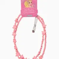 Бусы детские &laquo;Выбражулька. Звезды&raquo;, набор 2 шт. розовые