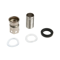 Смеситель для раковины ZEIN Z15F, корот излив, кран-букса 1/2", нержавеющая сталь, черный