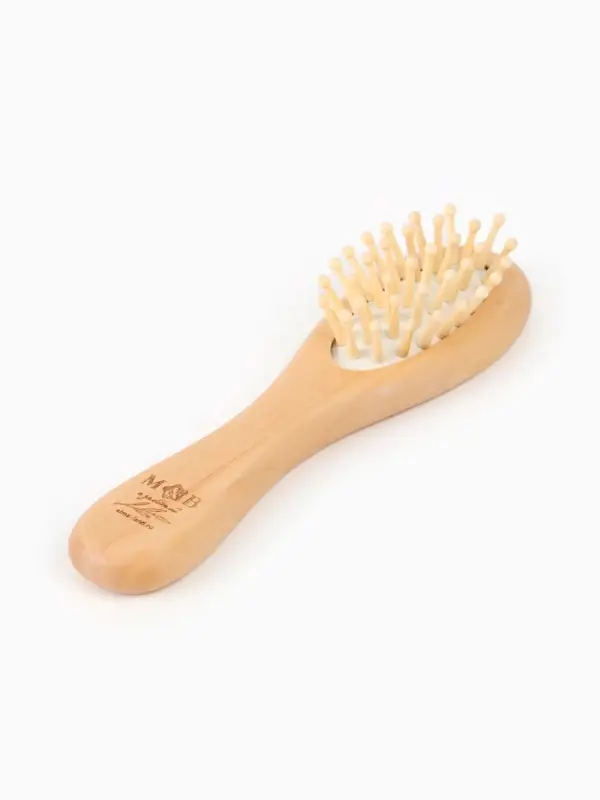 Набор деревянных расчесок детских с натуральной щетиной, 3 шт в коробке, M&B