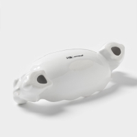 Блюдо Доляна &laquo;Зайки в золотом&raquo;, 21&times;8&times;6 см, цвет белый