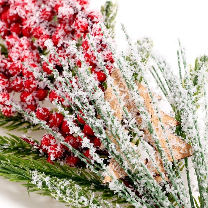 Новогодний декор &laquo;Зимнее настроение&raquo;, веточка, 30 &times; 12 &times; 5 см