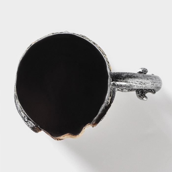 Кружка из нержавеющей стали &laquo;Череп. Хэллоуин&raquo;, 400 мл, цвет серебряный