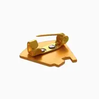 Значок "ВЛКСМ" комсомольский, красный в золоте