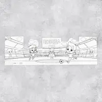 Поздравительная открытка с раскраской &laquo;Нашему герою&raquo;, 12&times;18 см