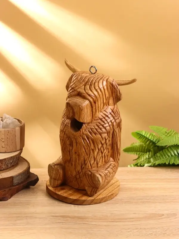 Сувенир "Бычок" дерево Джампинис 13х12х26 см