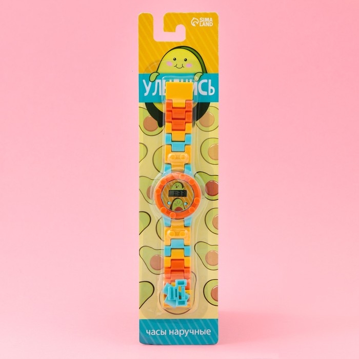 Часы наручные электронные &laquo;Улыбнись&raquo;, с ремешком-конструктором