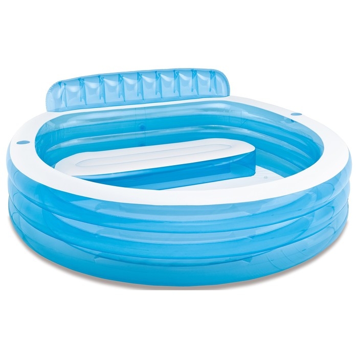 Бассейн надувной с подголовником 229 х 218 х 79 см, от 6 лет, 57190NP
