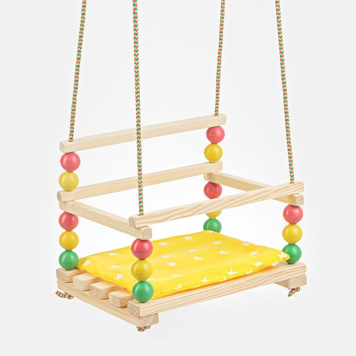 Подвесное кресло для игровой площадки с мягкой сидушкой, "Ветерок", сиденье 34х28 см