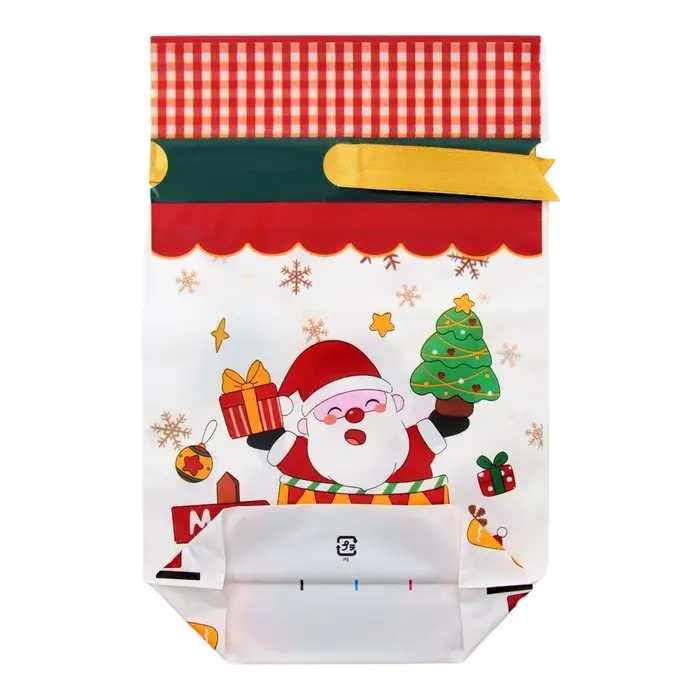 Пакет полиэтиленовый подарочный, с завязками "Подарки" МИКС, 15х23 см