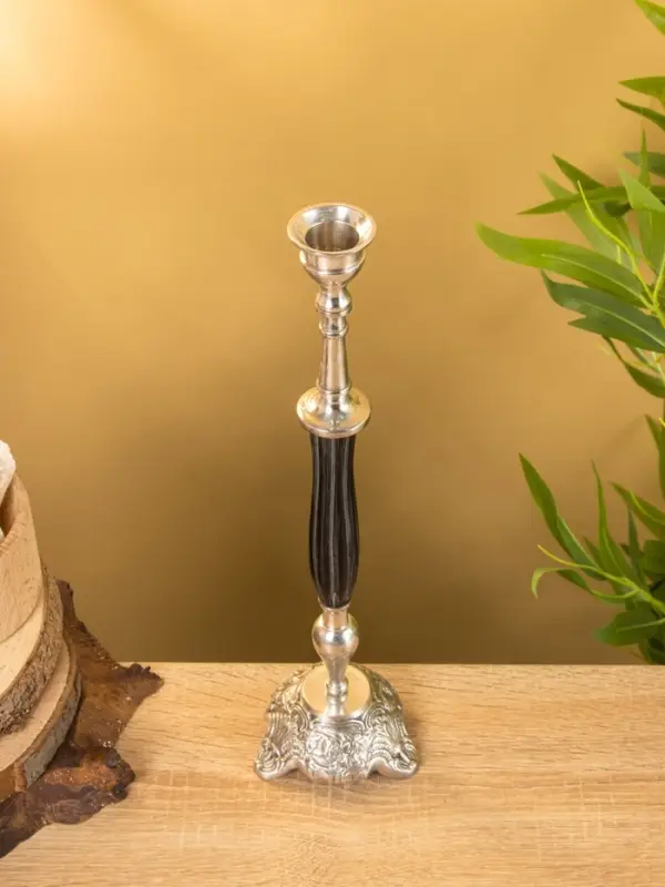 Подсвечник &laquo;Пьедестал&raquo;, латунь, смола, 8.5&times;8.5&times;33 см