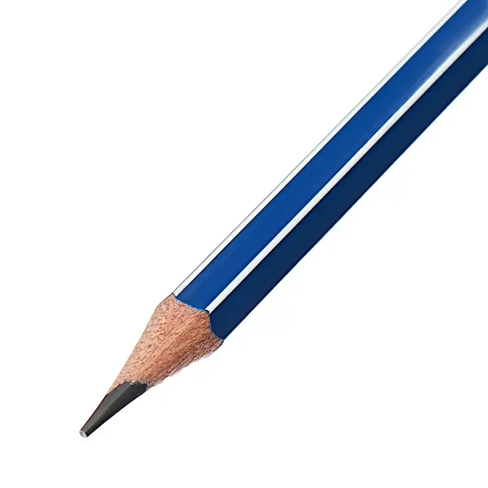 Карандаш чернографитный ErichKrause &laquo;Grafica 100&raquo;, 2B, грифель d=2.2 мм, дерево, шестигранный, в коробке, синий корпус