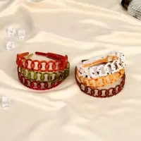 Ободок для волос &laquo;Янтарный свет&raquo;, круги, 2.5 см, МИКС