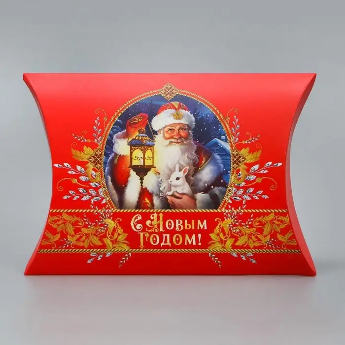 Коробка новогодняя складная фигурная &laquo;С Новым годом&raquo;, Дед Мороз, 19 х 14 х 4 см