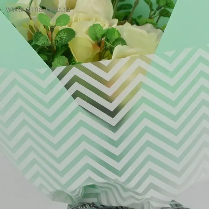 Плёнка матовая с рисунком &laquo;Волна&raquo;, персиковая, 57&times;57 см