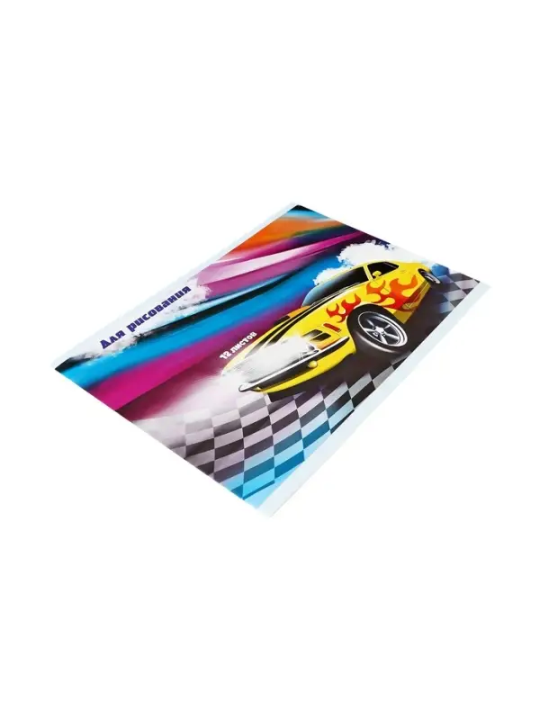 Альбом для рисования Calligrata А4, 12 листов на скрепке, обложка мелованный картон, МИКС