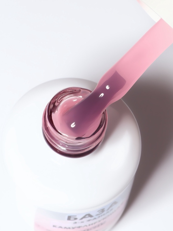 База камуфлирующая д/маникюра 3-х фазная LED/UV 15мл (010) накл QF