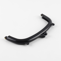 Фермуар пришивной, 21 &times; 10 см, цвет чёрный/антик