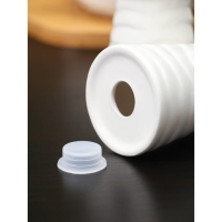 Набор для специй на деревянной подставке BellaTenero, 4 предмета: солонка 70 мл, перечница 70 мл, сахарница 250 мл, салфетница, цвет белый