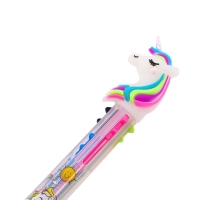 Ручка шариковая, автоматическая, 3-х цветная, корпус МИКС