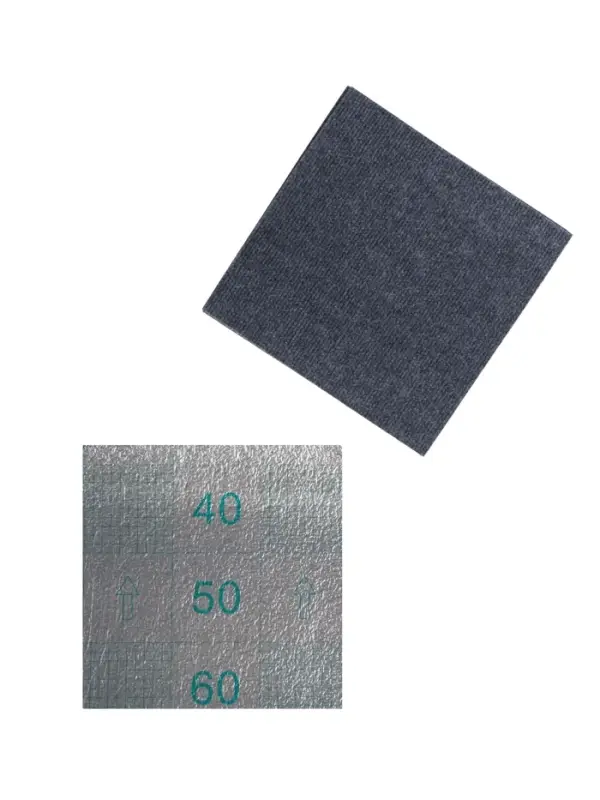 Самоклеящийся ковролин 30х30см, темно-серый