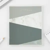 Тетрадь в клетку, 48 л., А5, на скрепке, блок №1 &laquo;Мрамор&raquo; МИКС