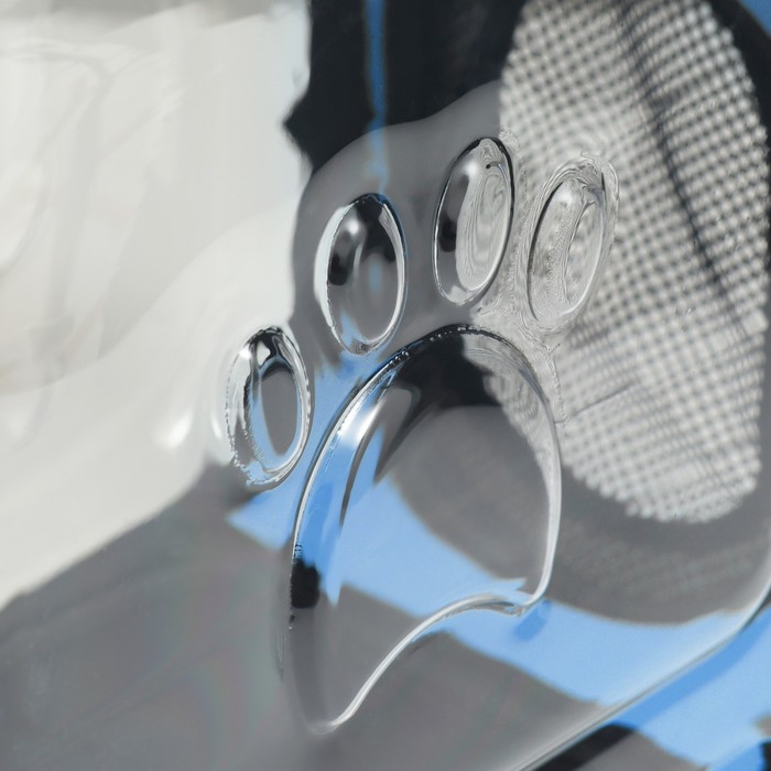 Переноска для животных прозрачная, 42*32*28 см, голубая Переноска для животных прозрачная, 42*32*28 см, голубая