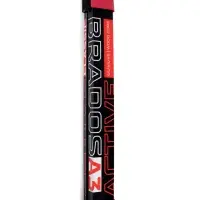 Зажим-липучка для лыж узкий, черный/малиновый