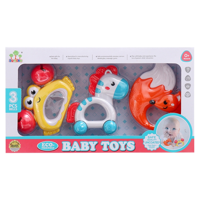 Набор погремушек с прорезывателями &laquo;Зверята&raquo;