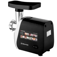 Мясорубка BRAYER 1608BR, электрическая, 2000 Вт, реверс, 3 диска, 4 насадки, 2 кг/мин