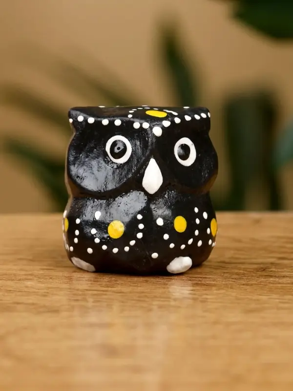 Набор сувенирный "Совушки" дерево Албезия (5 штук), 3 см