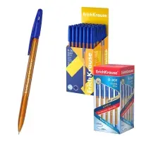 Ручка шариковая ErichKrause R-301 Amber Stick, узел 1.0 мм, чернила синие, длина линии письма 1000 метров