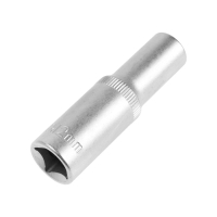 Головка торцевая шестигранная удлиненная ТУНДРА, под квадрат 1/2", 12 мм, CrV