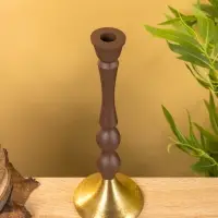 Подсвечник на 1 свечу "Шоколад" 10,5х10,5х30 см