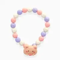 Браслет детский &laquo;Выбражулька&raquo; медведь, d=6 см. жемчуг, разноцветный