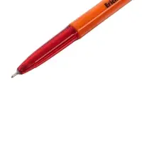 Ручка шариковая ErichKrause Slender Stick Orange, Super Glide, 0.7 мм, красная