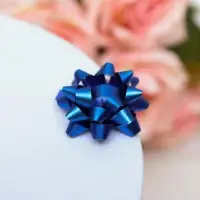 Бант - звезда №3.5, простой металик, МИКС