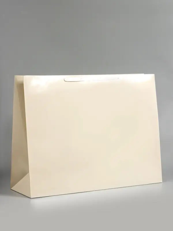 Пакет ламинированный горизонтальный "Молочный", XXL  61 х 46 х 20 см