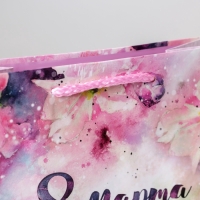 Пакет подарочный ламинированный вертикальный, упаковка, &laquo;С 8 марта&raquo;, MS 18 х 23 х 8 см