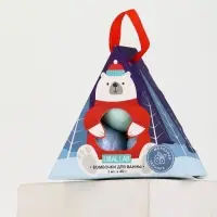 Бомбочки для ванны &laquo;Мишка&raquo;, 3 шт х 40 г, морозная черника, URAL LAB