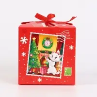 Коробка складная "Новогодняя почта", Кошка Мари , 12 х 12 х 12 см